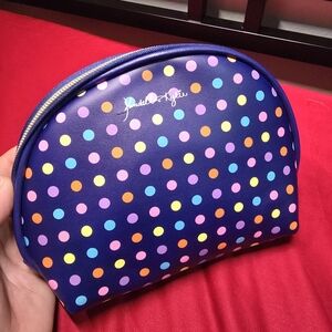 Kendall & Kylie Blue Polka Dot Cosmetic Bag